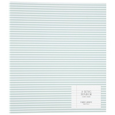Sugar Paper Essentials 2" Ring Binder Stripe Green | Target
