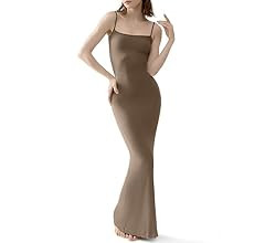 PUMIEY Women's Sexy Slip Maxi Dress Ribbed Bodycon Summer Dresses | Amazon (US)