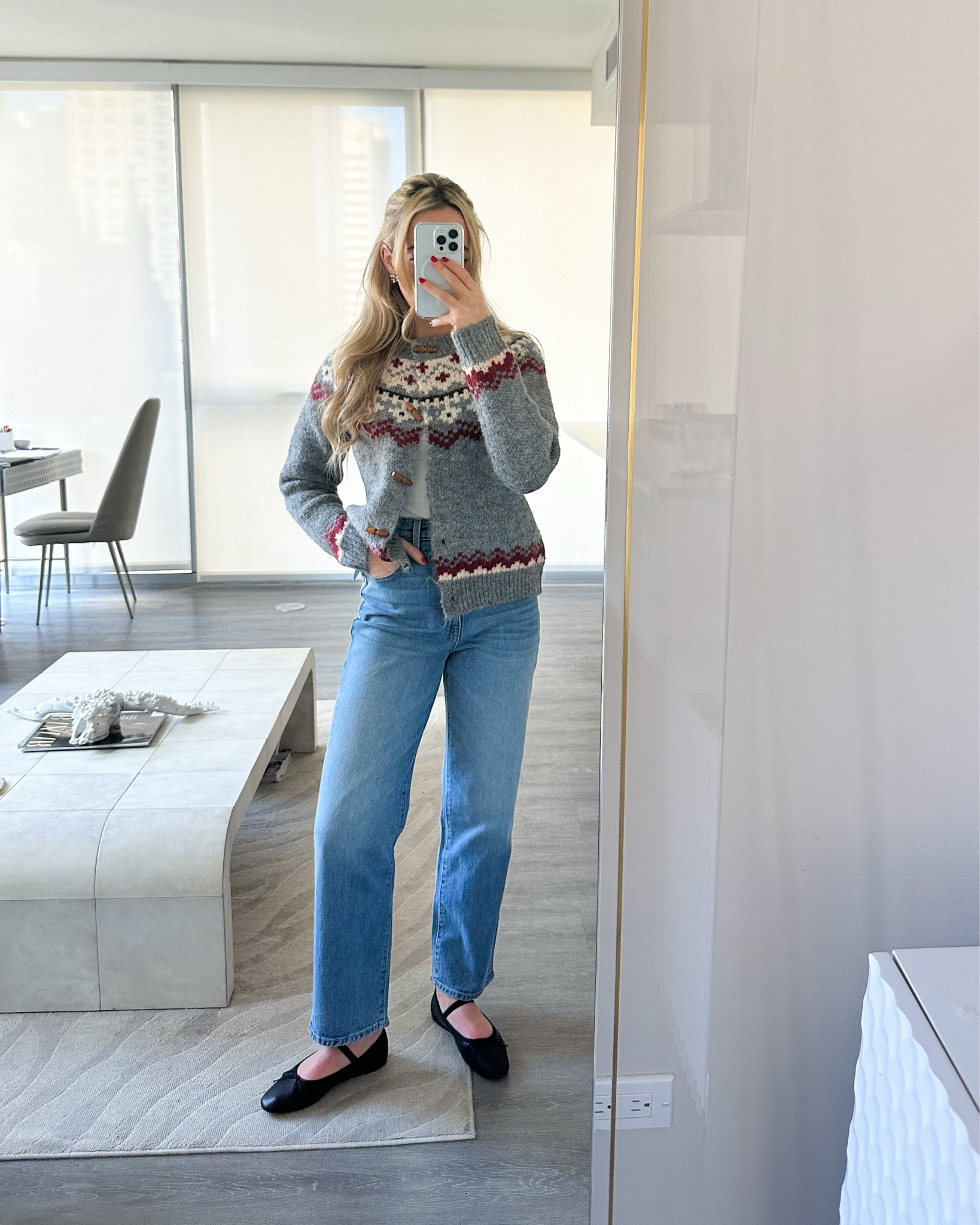 Holiday Season Outfit Idea: This holiday-ready look pairs a classic Fair Isle Sweater with everyday denim for the perfect balance of festive and comfort. I just loveeee  fair isle for the holidays- so cute & festive! 

#LTKSeasonal #LTKootd #LTKHoliday
