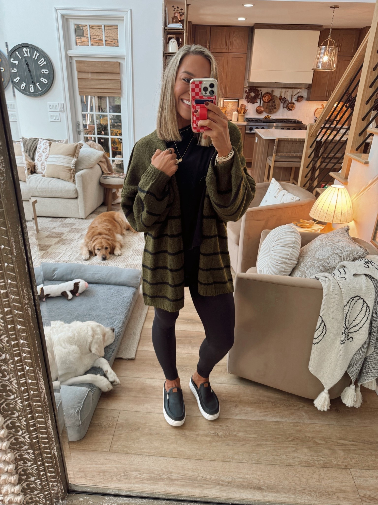 Cozy fall OOTD🍁 I did a L in this cardigan for an oversized fit! Comes in tons of colors! Tee is old from Target, leggings S, shoes tts!

Fall style / comfy / winter / neutrals / cozy / Holley Gabrielle / Amazon fashion 

#LTKFindsUnder50 #LTKStyleTip #LTKSeasonal