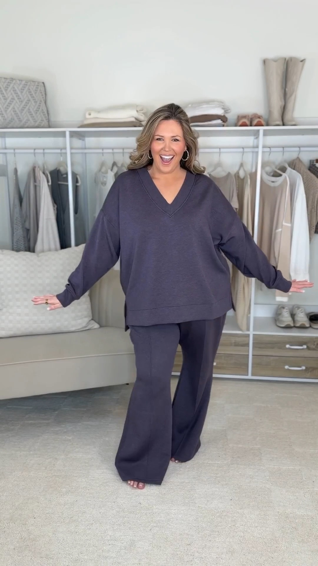 Majority of these pieces are on sale!!! I’m 5’8 plus size 18/20/2X 42DD
👉TUNIC VNeck - I like to size up for length; I wear 3X! 
👉WIDE LEG PANTS & SLIM STRAIGHT PANTS - I like a size up for waistband comfiness! I wear 3X!
👉HALF ZIP TUNIC - I like to size up for length, I wear 3X
👉BOOTY BOOST LEGGINGS - true to size, I wear 2X!
👉SHIMMER BLACK WRAP - runs true, I wear my regular 2X! 
👉LEOPARD STIRRUPS - size down, I need the 1x!
👉MOCK NECK TUNIC - I like to size up to 3x for length!

Plus size fashion, spanx finds, midsize fashion, comfy casual, matching set, sale alert, mom style

#LTKPlusSize #LTKMidsize #LTKSaleAlert