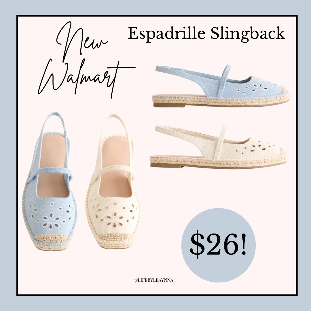Adorable Espadrille slingbacks from Walmart!! 






Summer shoes / vacay style / Walmart fashion

#LTKgrwm #LTKootd #LTKSaleAlert