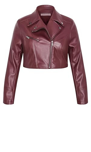 City Chic Women's Plus Size Jacket - Amira Faux Leather, 20 | Amazon (US)