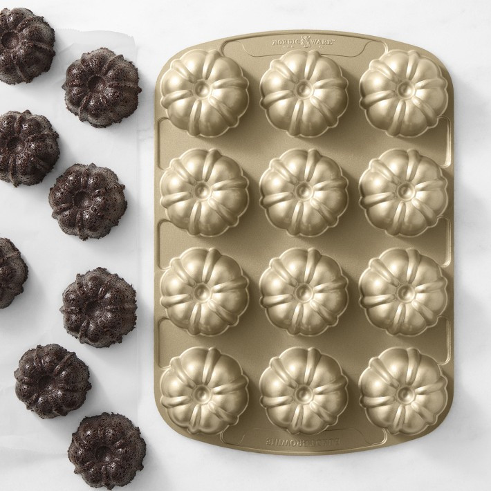 Nordic Ware Nonstick Cast Aluminum Anniversary Cakelet Pan, 12 Wells | Williams-Sonoma