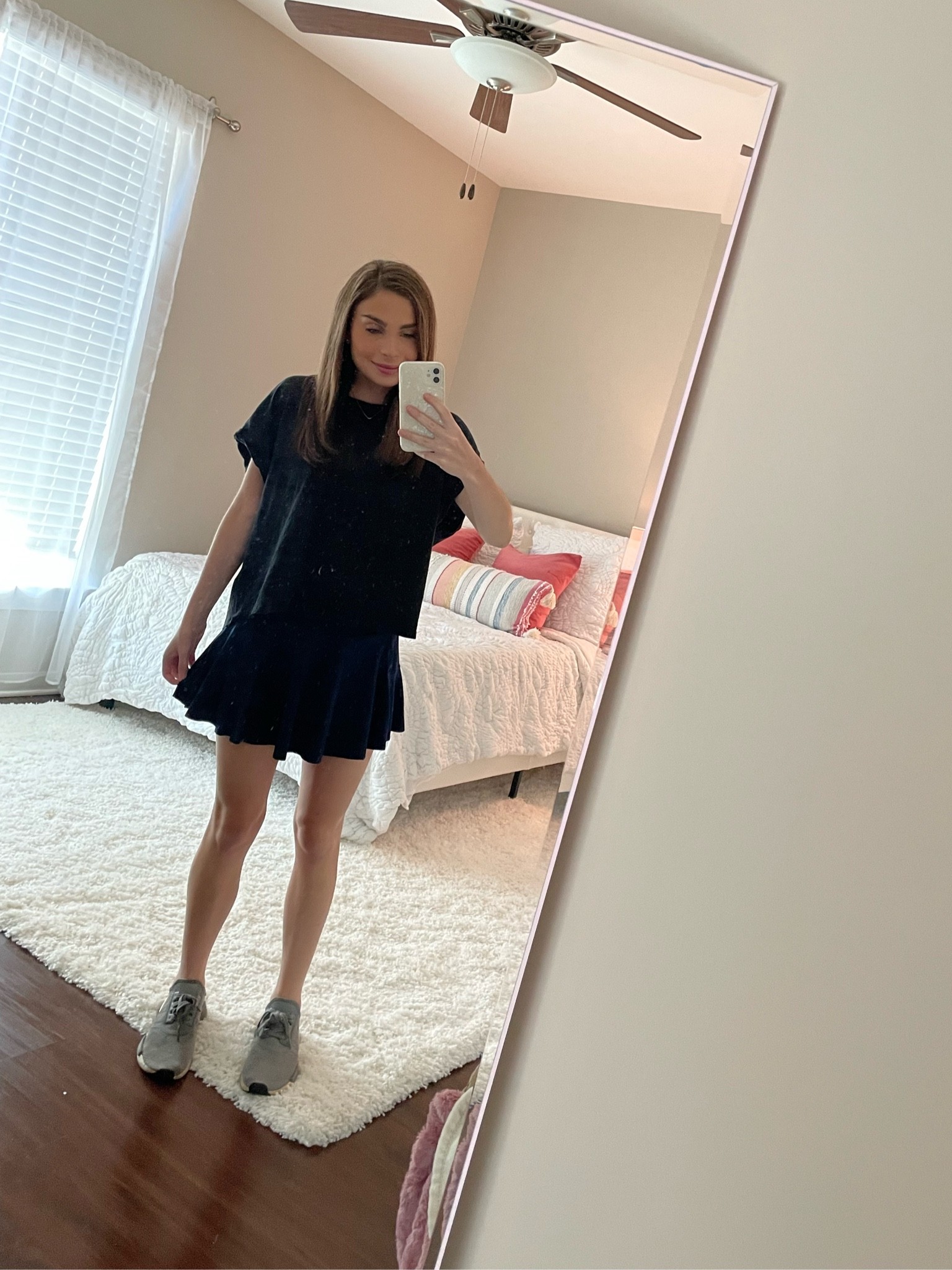 Casual outfit- perfect for class! Top and skort are Free People! 💙💙🖤

#LTKU #LTKfit #LTKunder50