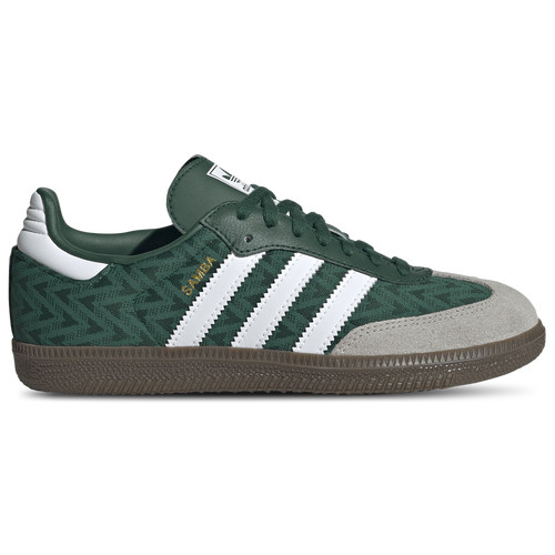 Boys adidas Originals Samba - Boys' Grade School Tennis Shoes Collegiate Green/White/Gum Size 5.5 | Champs Sports
