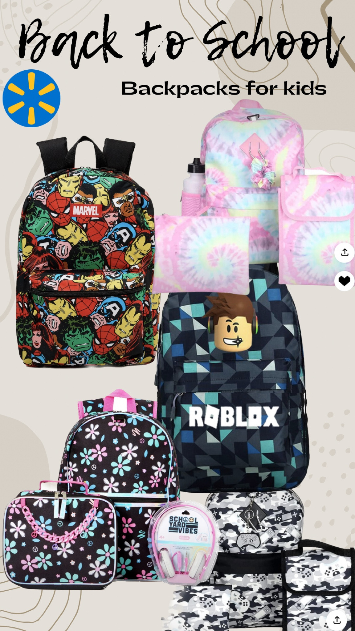 Back to school! Backpacks, kids back to school, boys and girls, Walmart 

#LTKitbag #LTKBacktoSchool #LTKkids