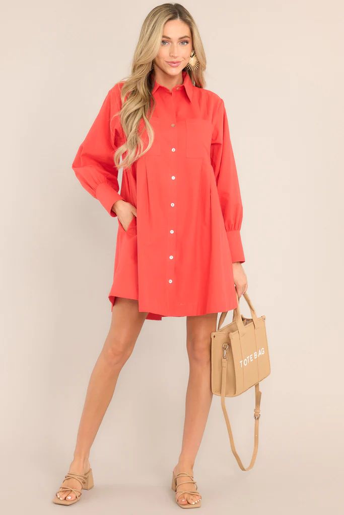 Game Changer Tomato Red Dress | Red Dress