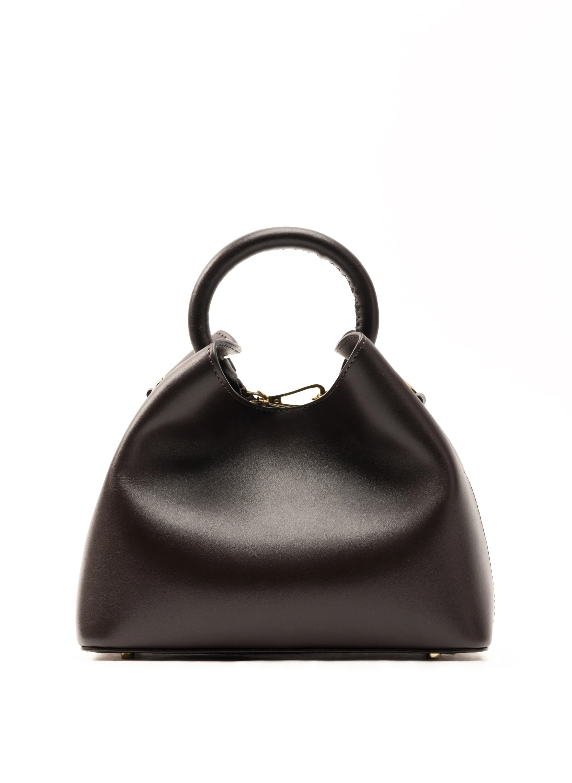 Baozi Leather Tabacco - Designer Leather Handbag - Elleme | Elleme