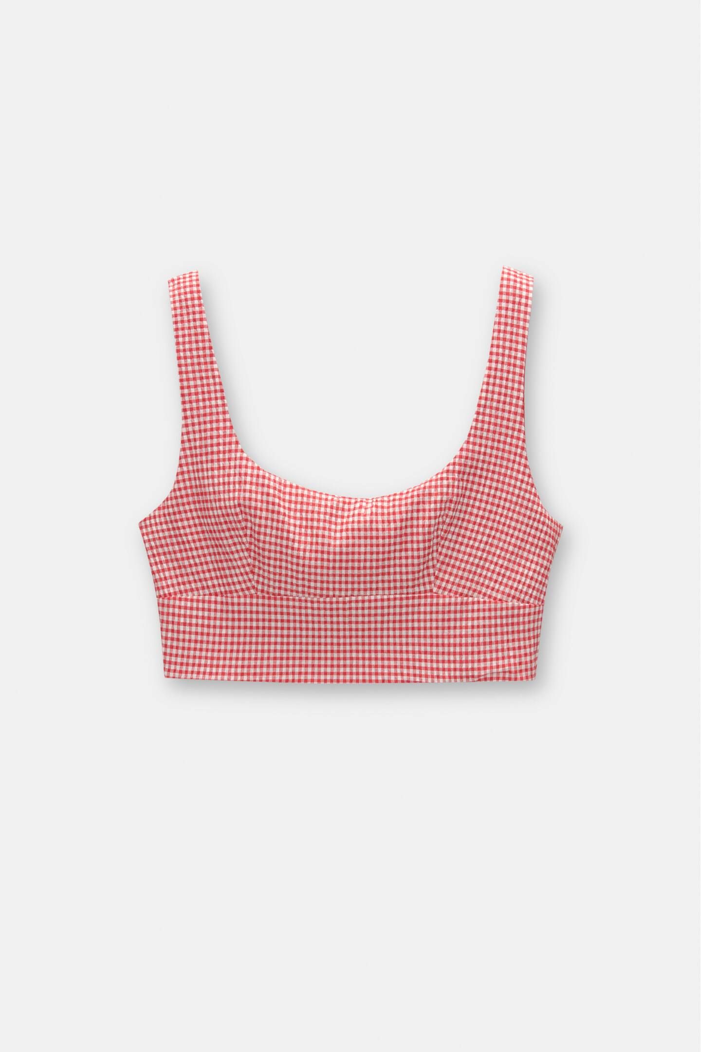 Gingham crop top | PULL and BEAR UK