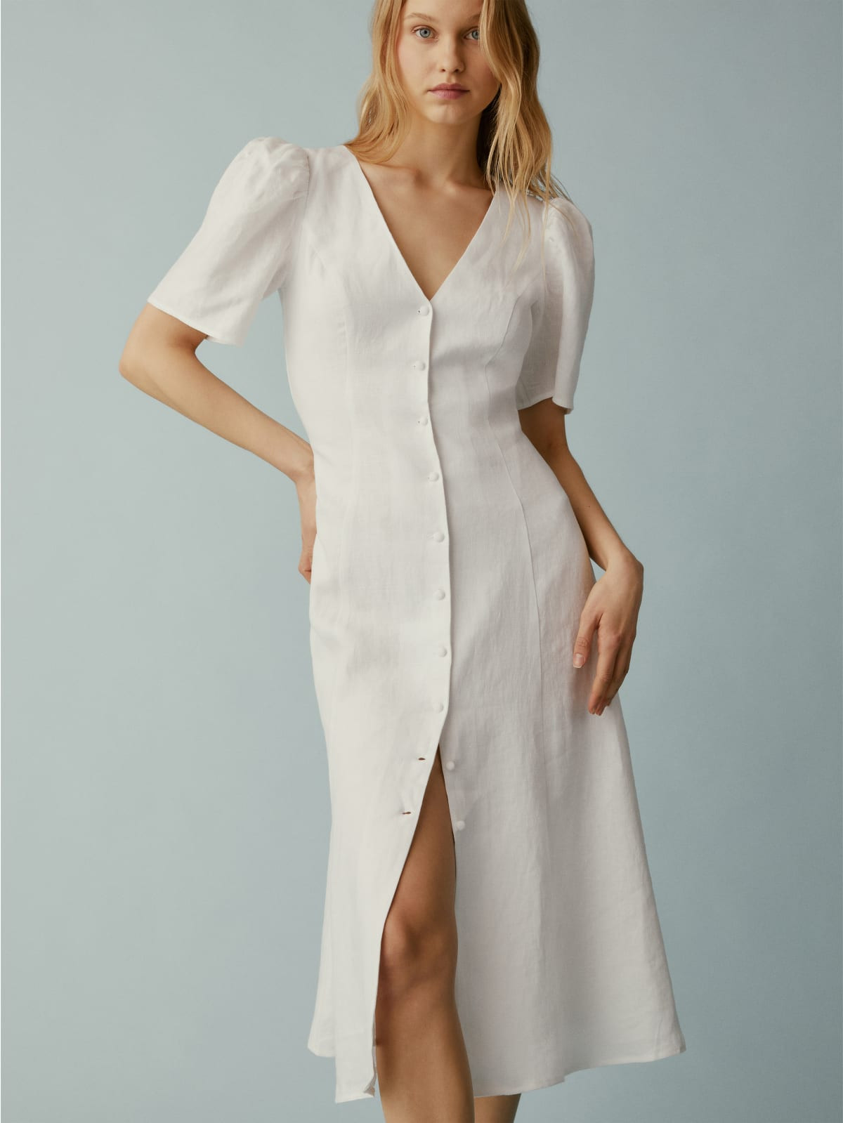 Newbury Linen Dress | Reformation (Global)