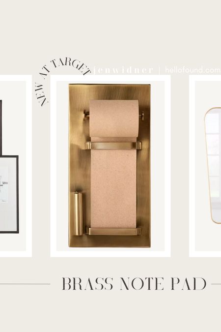 I love the chic look of this brass note pad roll! Perfect for staying organized in the kitchen or leave chore notes for the kids!

Note pad. Journal. Kitchen. Brass. Organization. Meal plan. Chore list. Message pad.

#hearthandhand #joannagaines #magnolia #target #journaling #grocerylist #kraftpaper #studiomcgee

#LTKunder50 #LTKhome #LTKFind