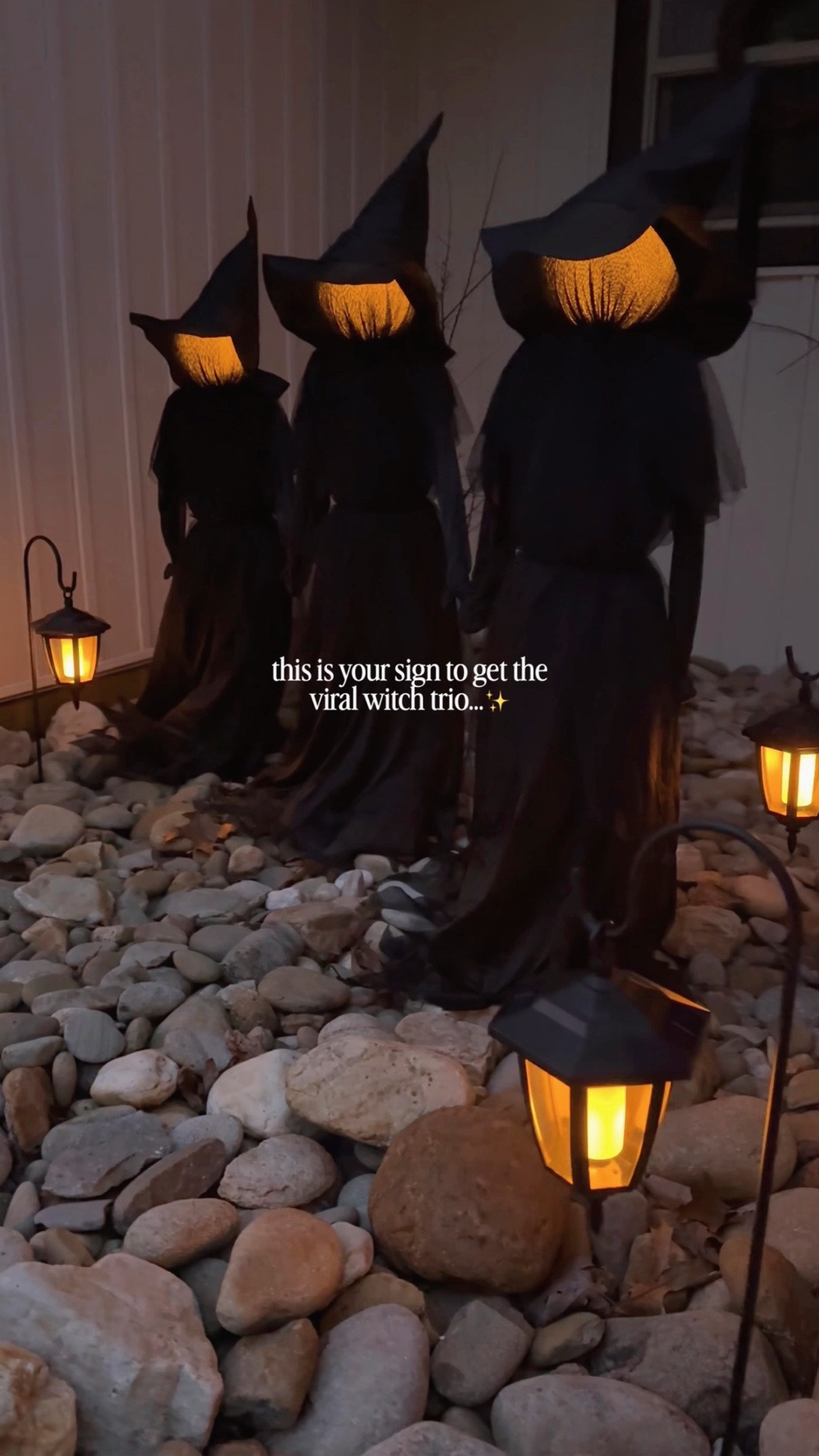 Finally back in stock and at the lowest price I’ve ever seen! My spooky witch trio is the perfect addition to your outdoor Halloween setup. They come with sturdy metal ground stakes and can be set to turn on when the sun goes down. 🧹✨

#LTKHome #LTKSeasonal