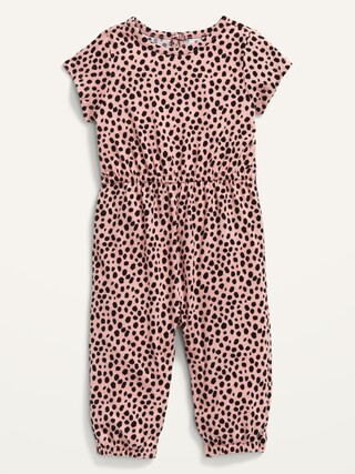 Short-Sleeve Jersey Jumpsuit for Baby | Old Navy (US)
