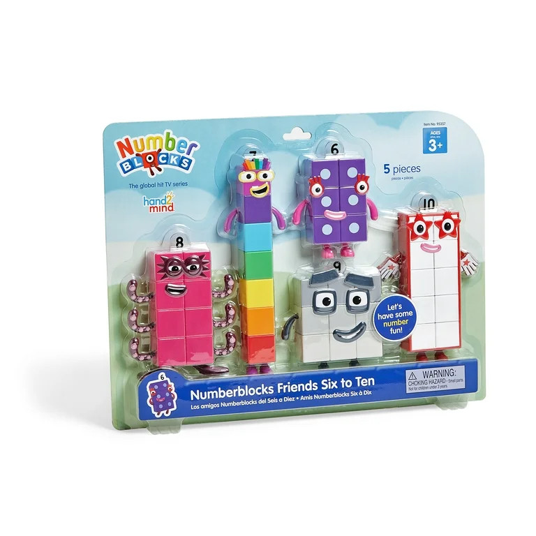 hand2mind Numberblocks® Friends Six to Ten, Toy Character Figures for Kids (5 Pieces) | Walmart (US)