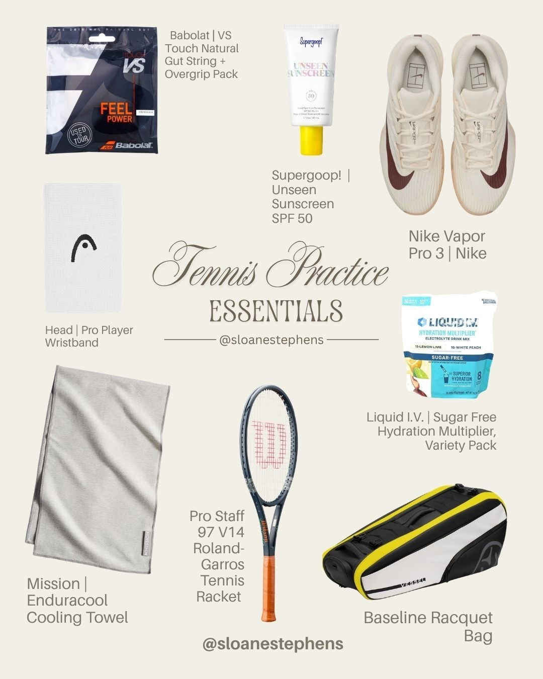 Step onto the court like a pro! 🎾 Sharing current tennis rotation from high-performance gear to the recovery must-haves. This Wilson Pro Staff 97 and Nike Vapor Pro 3s are game-changers. Don’t forget the Liquid I.V. to stay hydrated during those long sets!

#LTKActive #LTKfitnessgoals