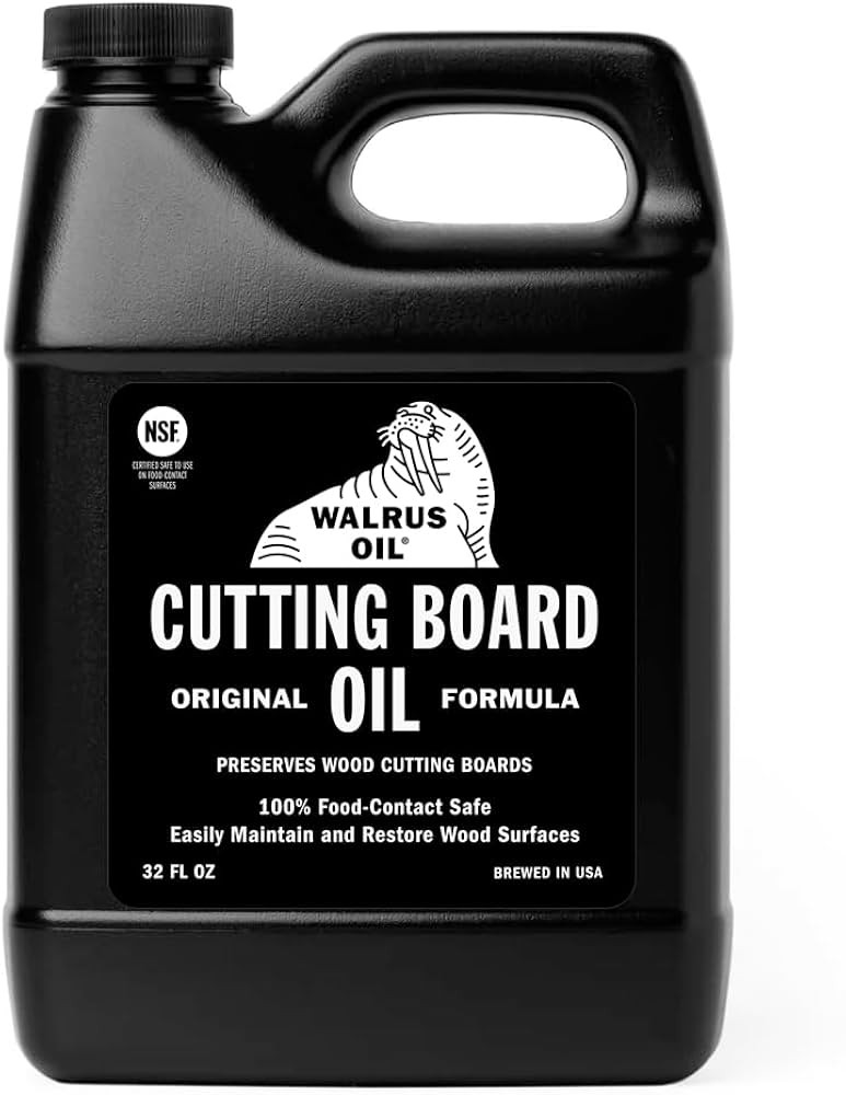 WALRUS OIL - Cutting Board Oil and Wood Butcher Block Oil, 32 oz Jug, Food-Safe | Amazon (US)