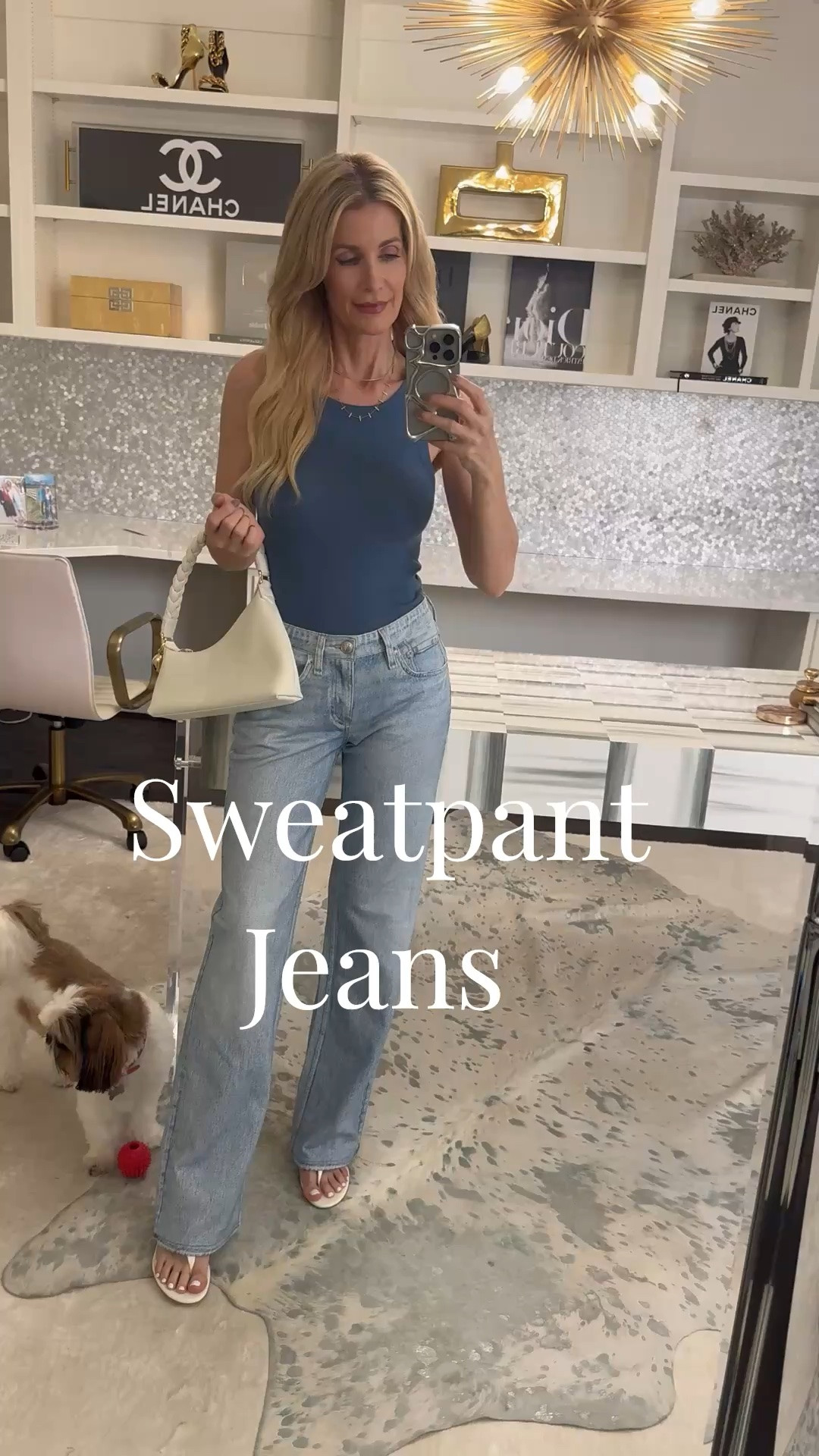 These Rag & Bone sweatpant jeans are seriously the best of both worlds 🤍 They have the look of real denim but feel incredibly soft and lightweight, making them so comfortable for everyday wear.

I also love the slightly lower rise since they don’t feel overly high-waisted, and the smooth back pockets keep the fit super flattering. I’m wearing a 24 and they fit TTS. These are definitely the kind of jeans you’ll keep reaching for again and again ✨ 

 #LTKootd #LTKSeasonal #LTKOver40