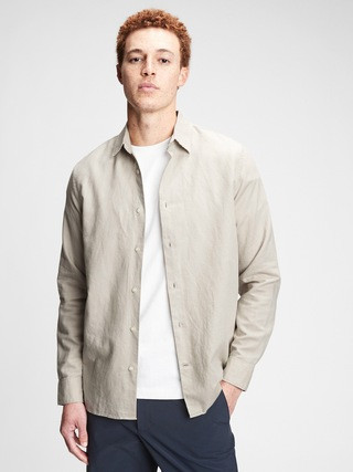 Linen-Cotton Shirt | Gap (US)