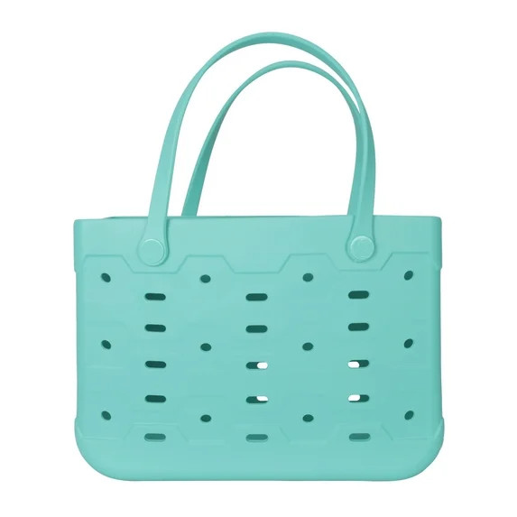 Mainstays Large All Purpose Flex Laundry Tote, Teal – Waterproof & Washable – 18" W x 8.75" D... | Walmart (US)