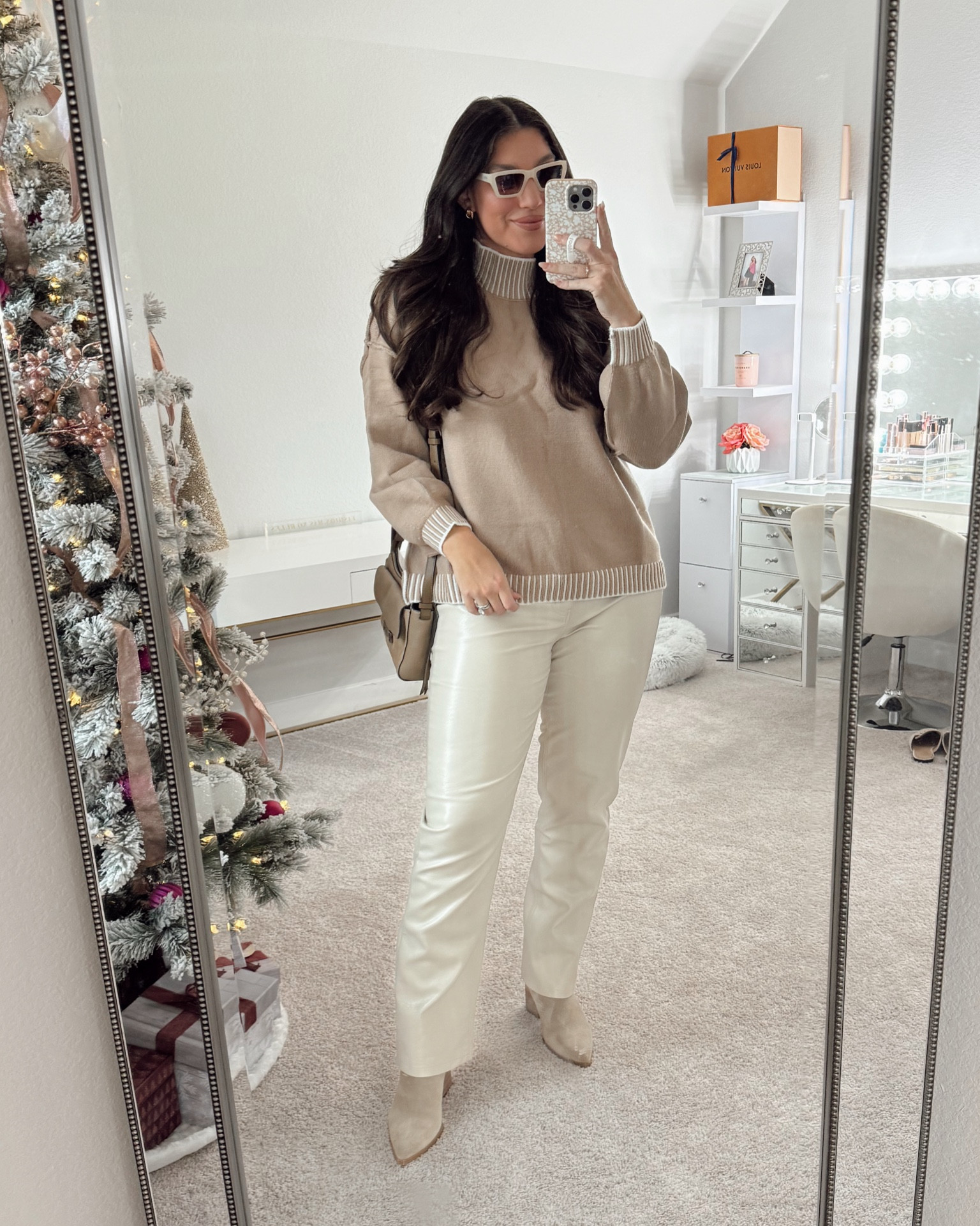 Love this sweater so much I got it in two colors! Super affordable from Amazon!

Winter outfit, winter style, midsize outfit, midsize fashion, booties, leather pants, Amazon sweater, Amazon fashion, Amazon finds, casual chic outfit, mom style, mom outfit#LTKHoliday 

#LTKSeasonal #LTKMidsize