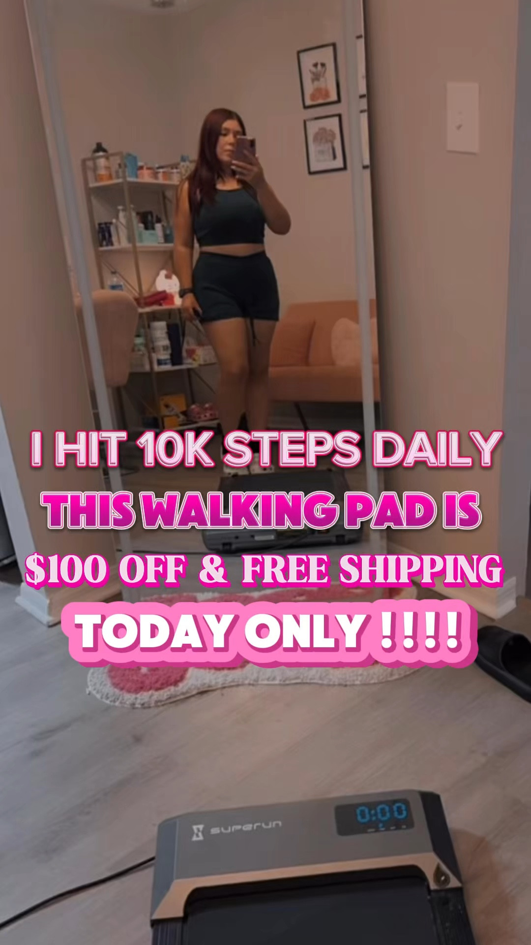 never miss a day of getting in those
10k steps
#walkingpad #standingdesk #treadmilldesk #wfh #wfhhacks
#walkingpadhacks #walkingpadmileage #workfromhome #whlife #workoutset #workout
Getting 10k steps daily where to buy a walking pad Best walking pads on tiktok
Walking pad on sale

#LTKFindsUnder100 #LTKStyleTip