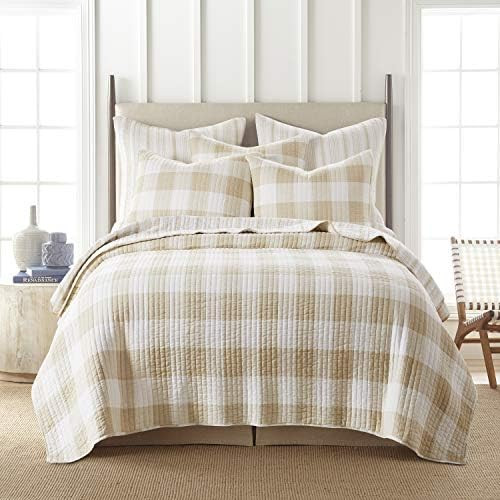 Amazon.com: Levtex Home - Camden Quilt Set -King Quilt + Two King Pillow Shams - Buffalo Check in... | Amazon (US)