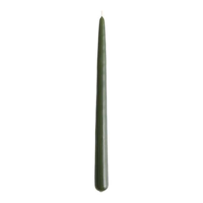 Dark Green Taper Candles Set of 2 | World Market