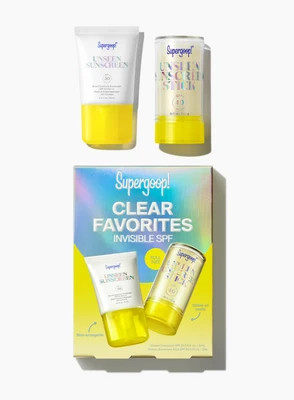 Clear Favorites Invisible SPF Kit Sunscreen Travel Supergoop! | Supergoop