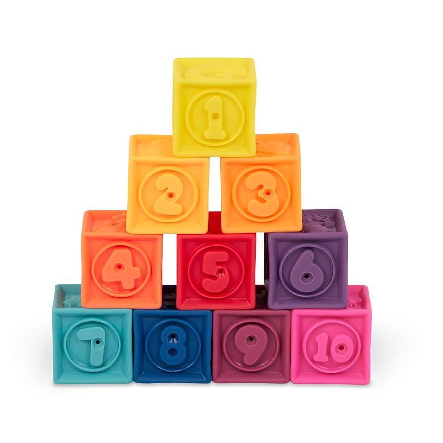 B. toys – Baby Blocks – Stacking & Building Toys For Babies – 10 Soft & Educational Blocks ... | Amazon (US)