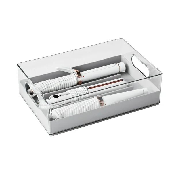 The Home Edit Hair Tool Bin with Silicone Insert, Clear Plastic Storage Bin | Walmart (US)