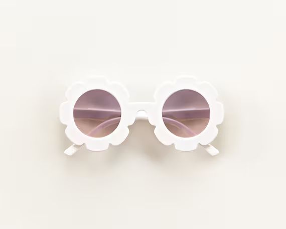 Baby Flower Sunglasses Retro Baby White Sunnies Toddler | Etsy | Etsy (US)