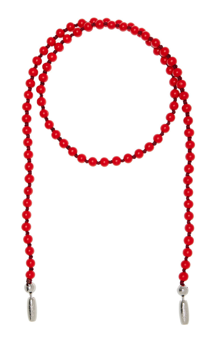 Beaded Wood Crossbody Phone Strap | Moda Operandi (Global)