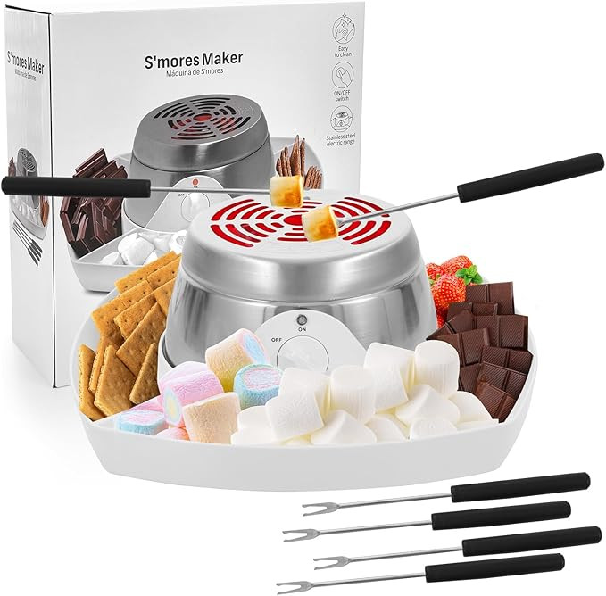 Smores Maker Tabletop Indoor Kit Smores Kit Indoor Smore Maker Tabletop Smores Maker Flameless El... | Amazon (US)