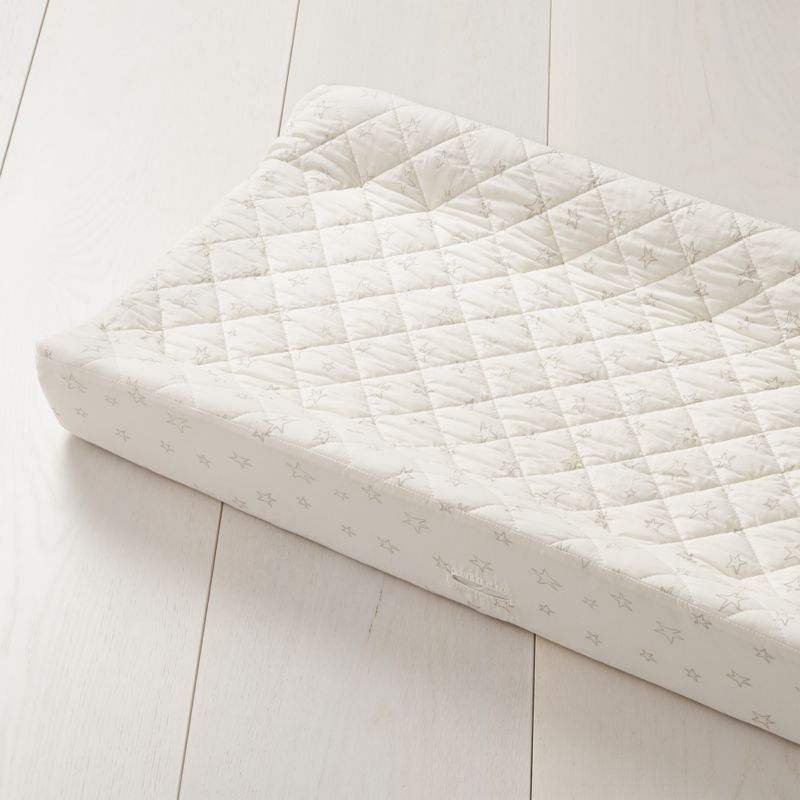 Cream Star Changing Pad Cover + Reviews | Crate and Barrel | Crate & Barrel