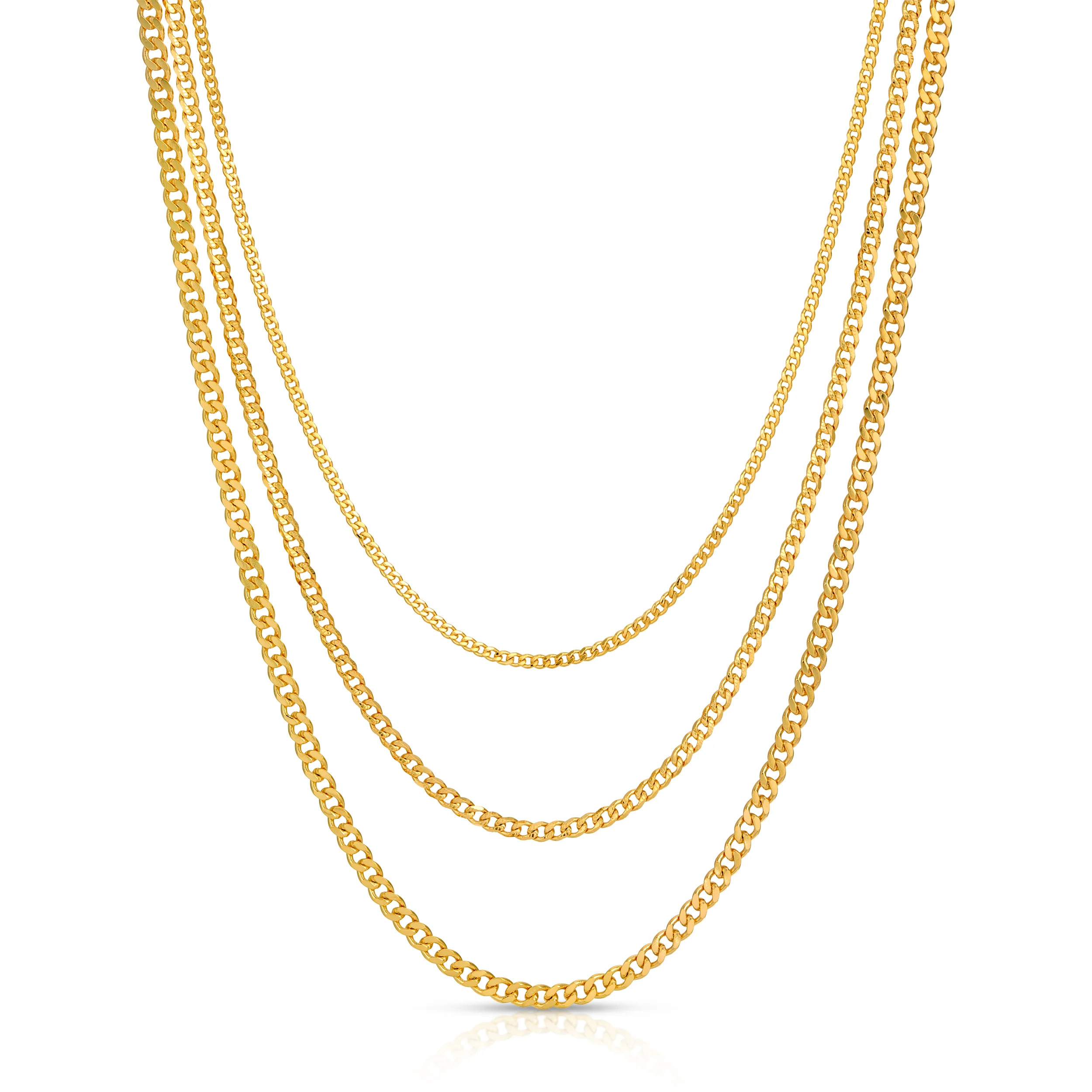 Rayna Cuban Link Trio Necklace | Joy Dravecky