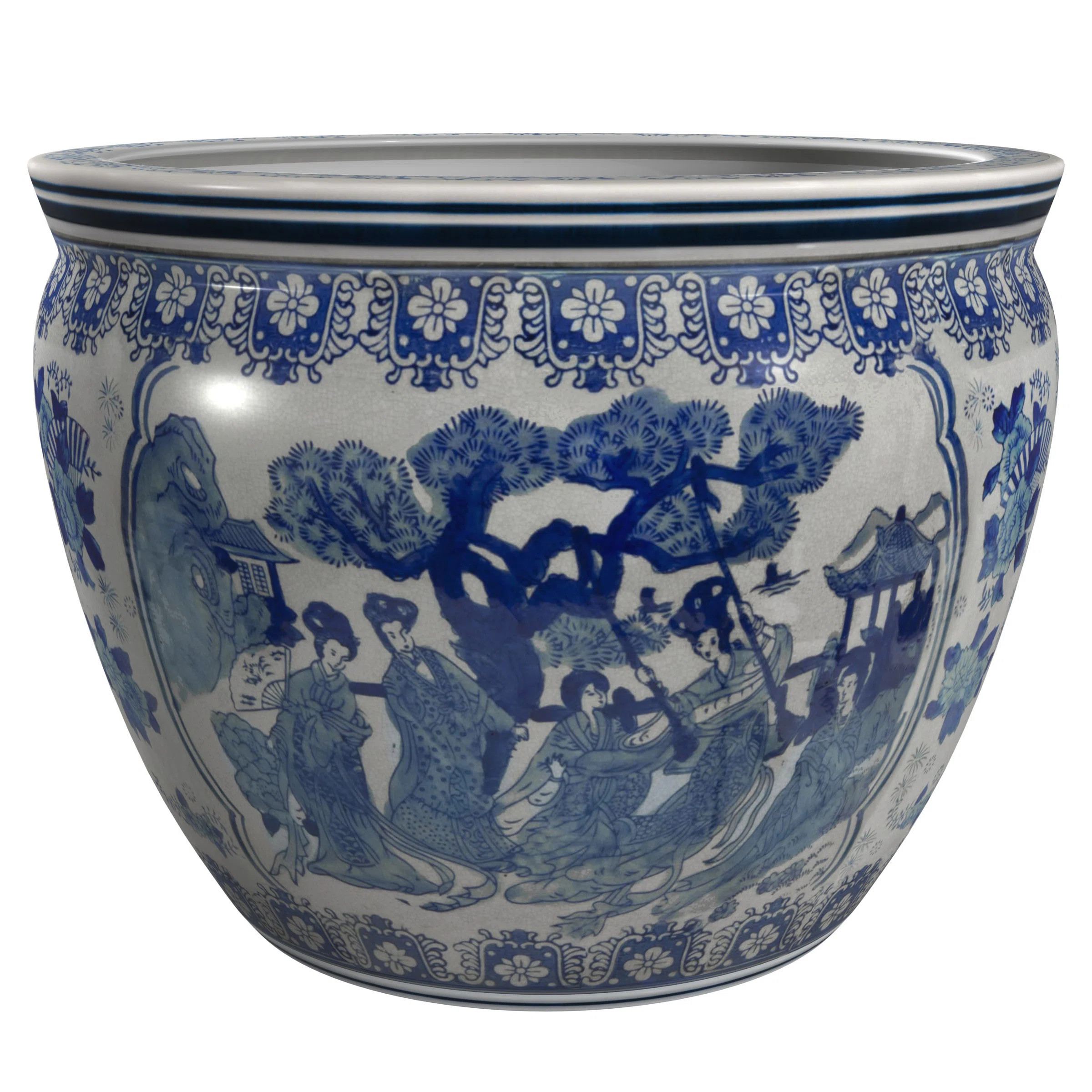 Ladies Chinese Porcelain Pot Planter | Perigold