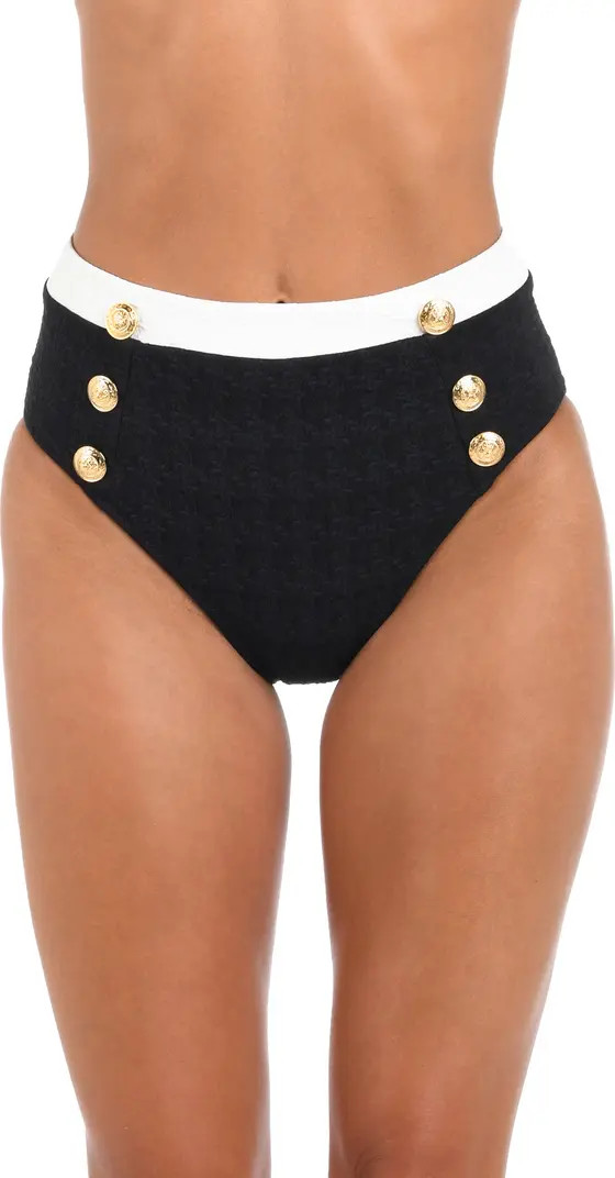 Vanessa Colorblock High Waist Bikini Bottoms | Nordstrom