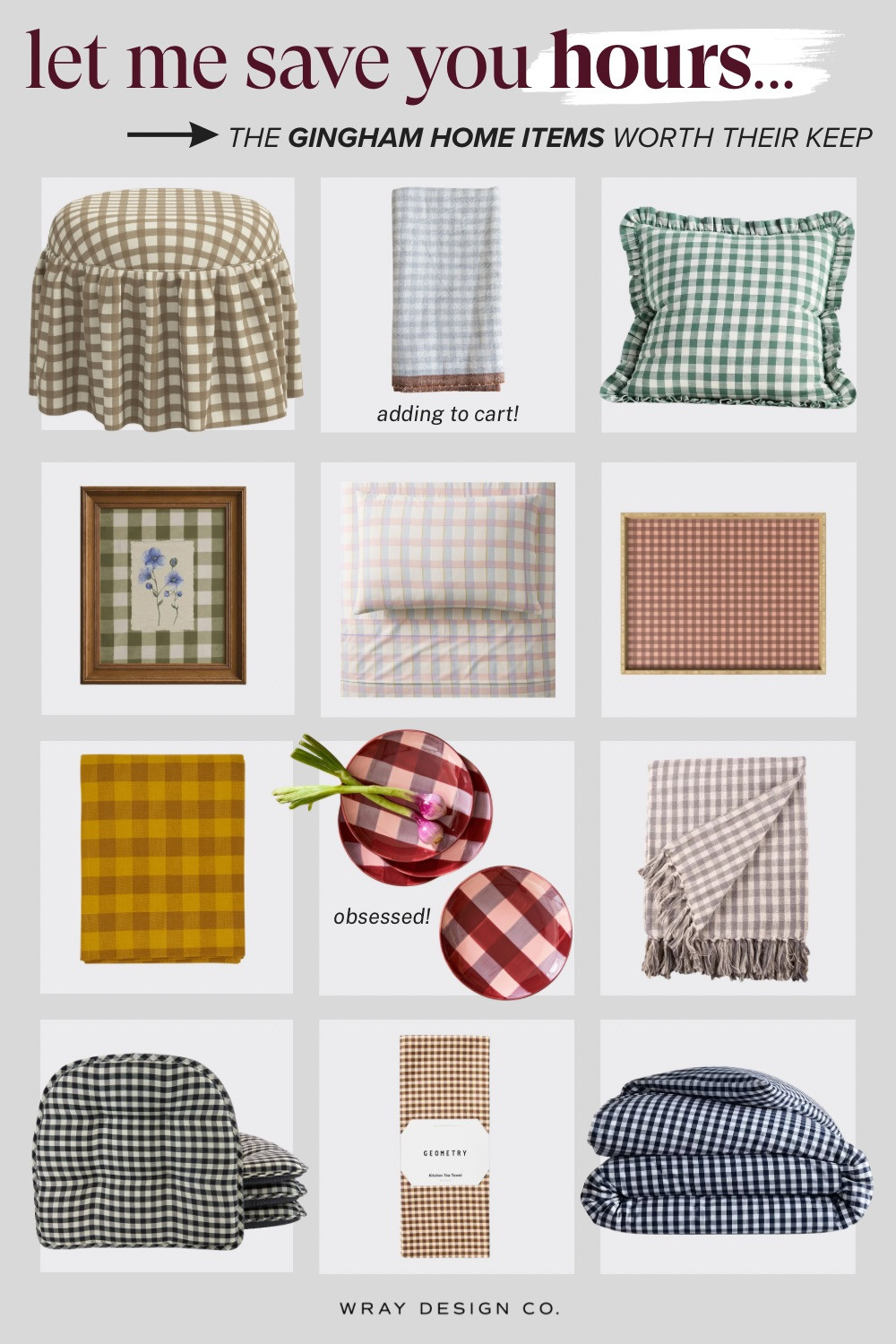 Trending for fall: gingham! Home items I'd tell my clients to buy... gingham bedding, kitchen towels, a round skirted ottoman, and the cutest dishware.

#LTKSeasonal #LTKHome #LTKSaleAlert