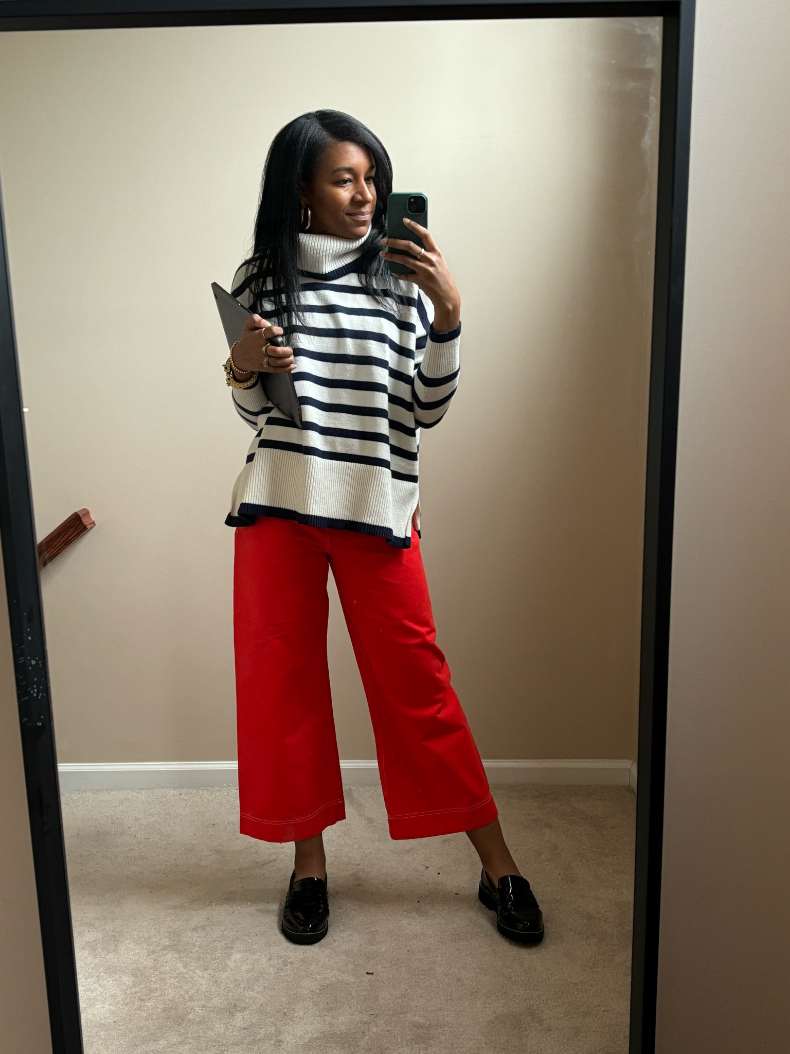 Adding a pop of color to your outfit is always something that just works. Feel free to copy this outfit idea for your casual weekend look. 

5'8"| Size 4| Small

Nautical Winter, casual outfit, weekend outfit, mom outfit, casual work outfit, mom outfit winter,  

 #LTKdayinmylife #LTKootd #LTKmomlife