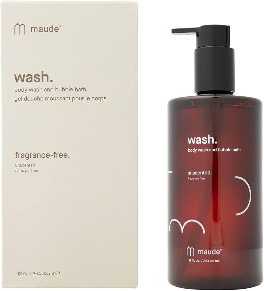 Maude Wash pH Balanced Unscented Shower Gel & Bubble Bath - Moisturizing Body Wash with Vitamin C... | Amazon (US)
