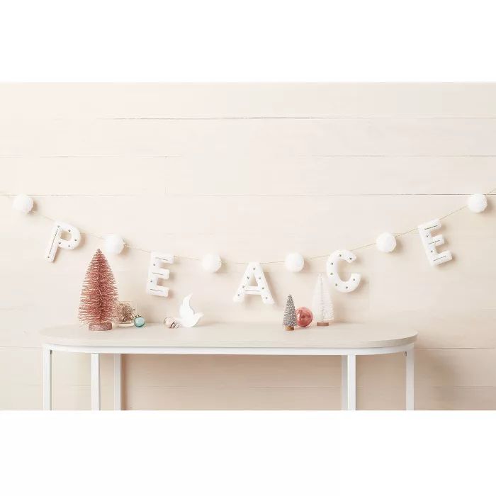 Peace Garland White - Wondershop™ | Target