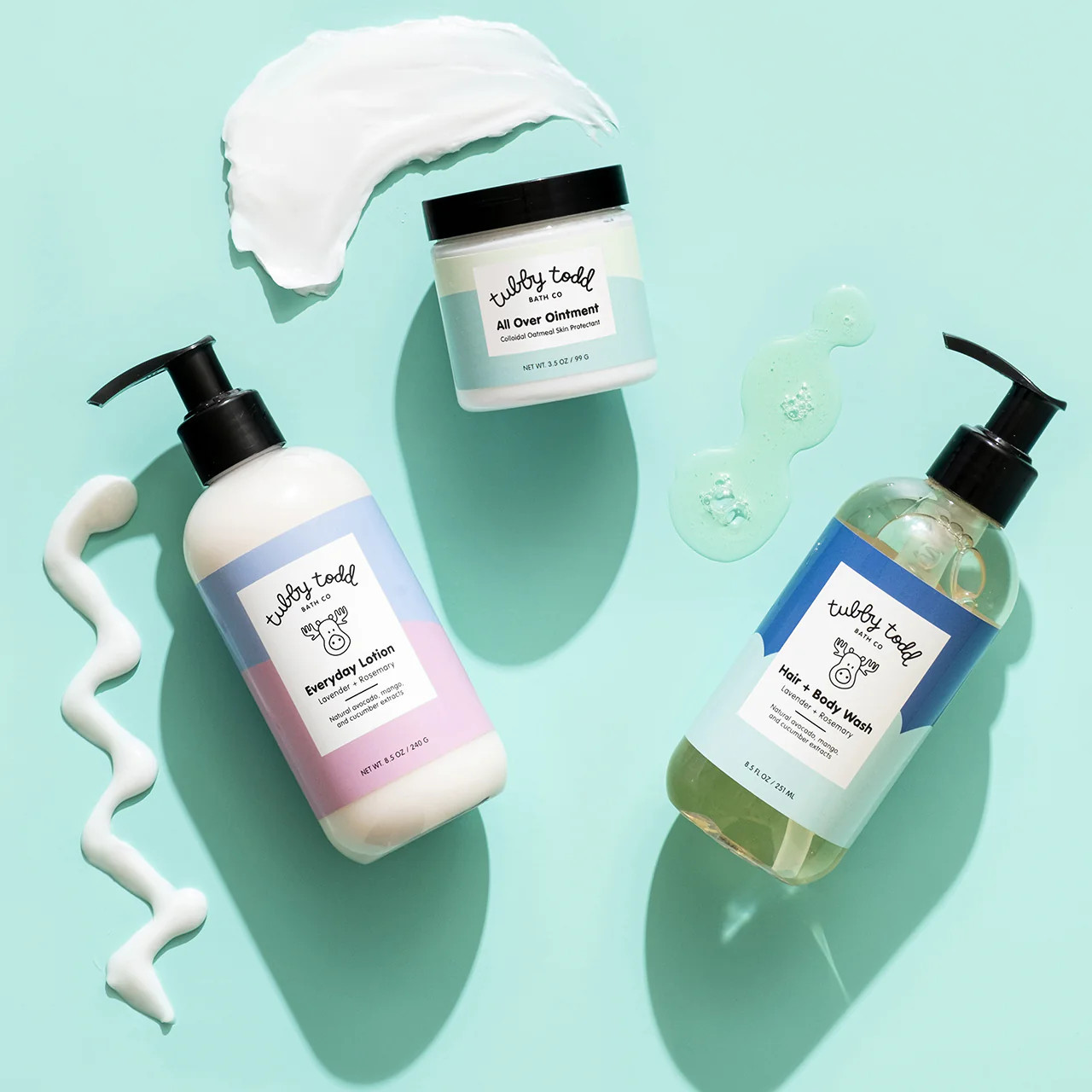 The Regulars Bundle - Lavender + Rosemary / 8.5 oz | Tubby Todd Bath Co.