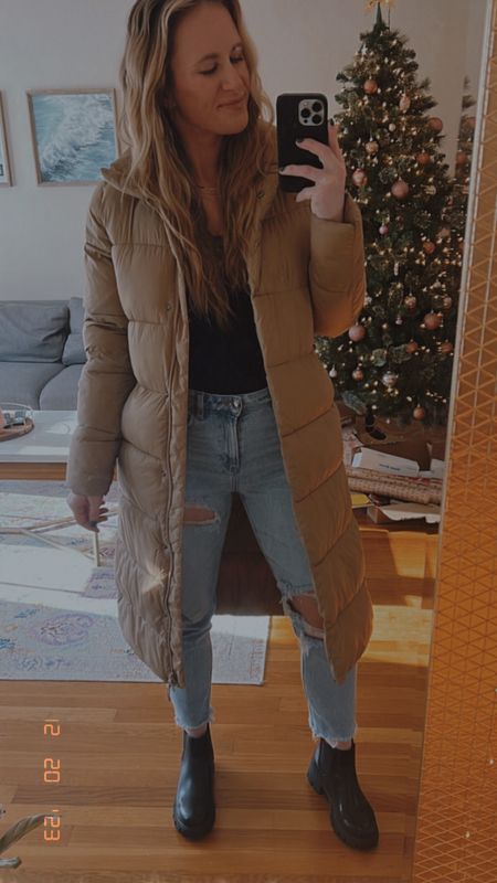 Cute Winter Outfits for Women | Tan Long Puffer Jacket 

#LTKSeasonal