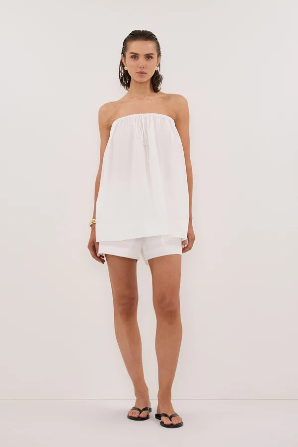 SOMMER WHITE POPLIN SHORT | DISSH