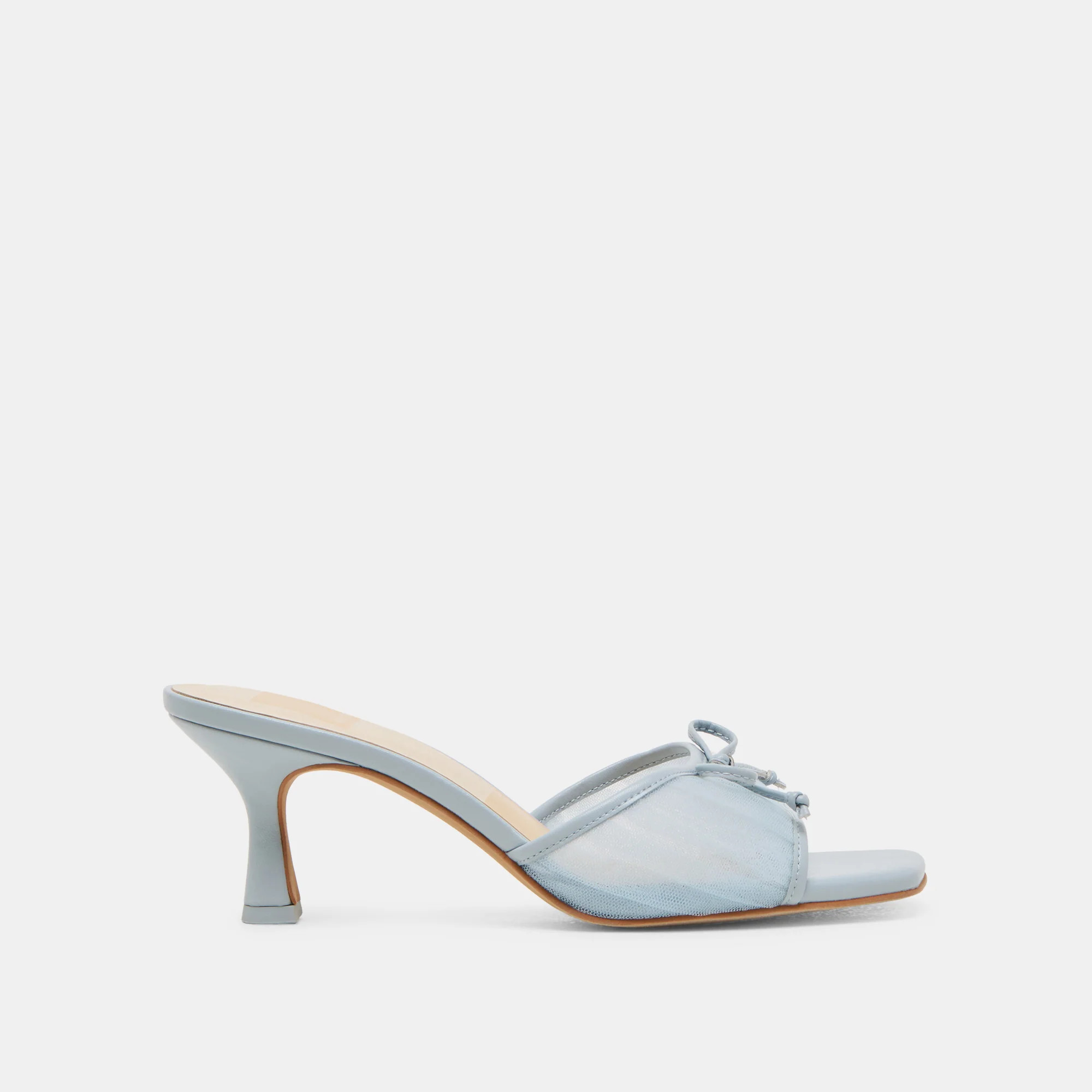Galen Heels Light Blue Tulle | DolceVita.com