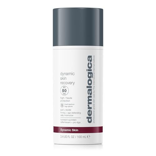 Dermalogica Dynamic Skin Recovery SPF50, Anti-Aging Face Sunscreen Moisturizer, Medium-Weight Non-Greasy Broad Spectrum, 3.4 Fl Oz | Amazon (US)