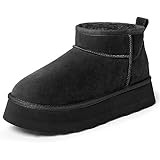 CUSHIONAIRE Women's Hippy Genuine Suede pull on platform boot +Memory Foam | Amazon (US)