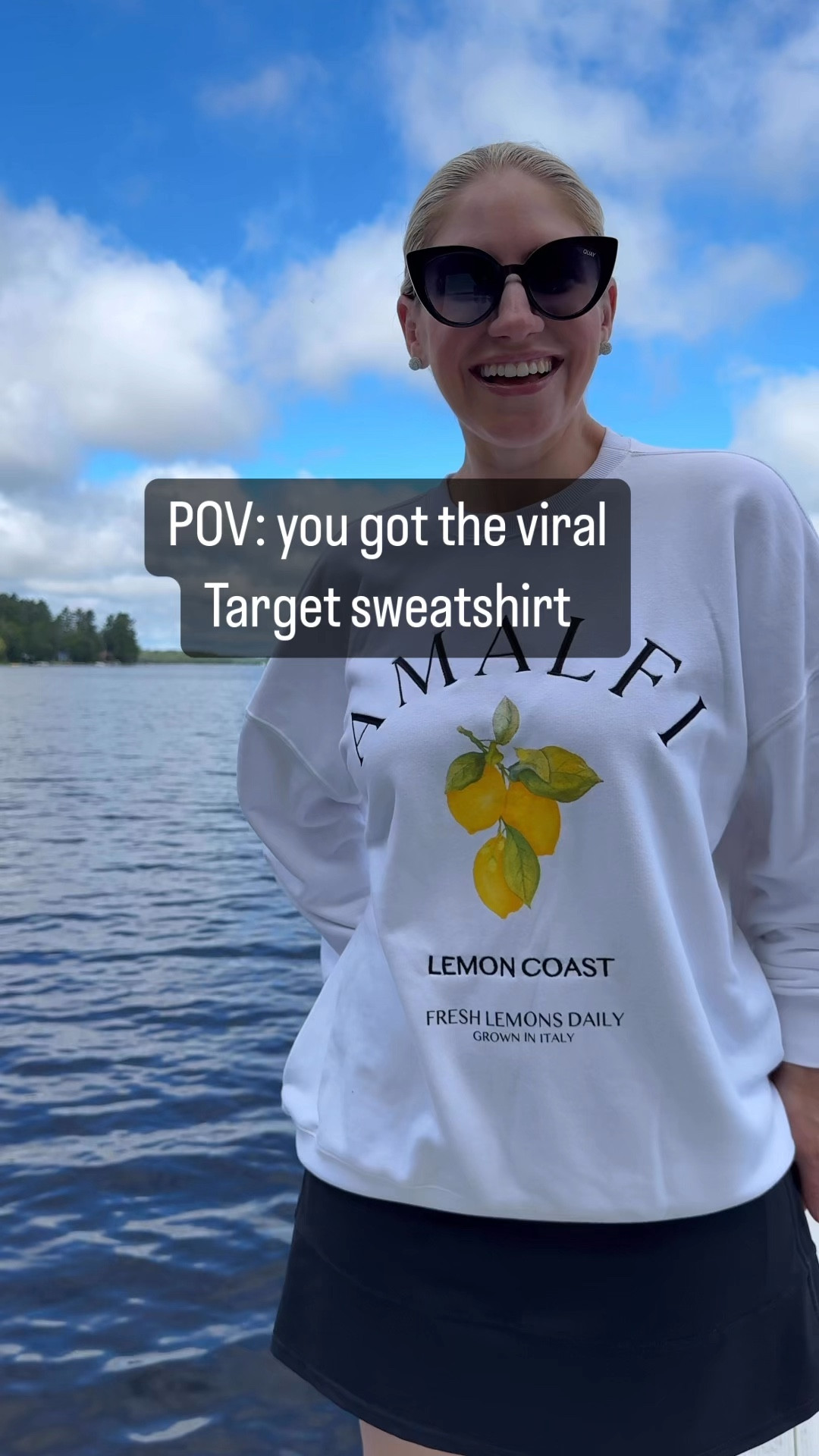 POV: Goes to the suburbs for 5 minutes and already has the viral @target Amalfi sweatshirt 🤣🤣

Shop it on my LTK page 🤗 and size down, I’m wearing a small! 

#LTKVideo #LTKMidsize #LTKFindsUnder50