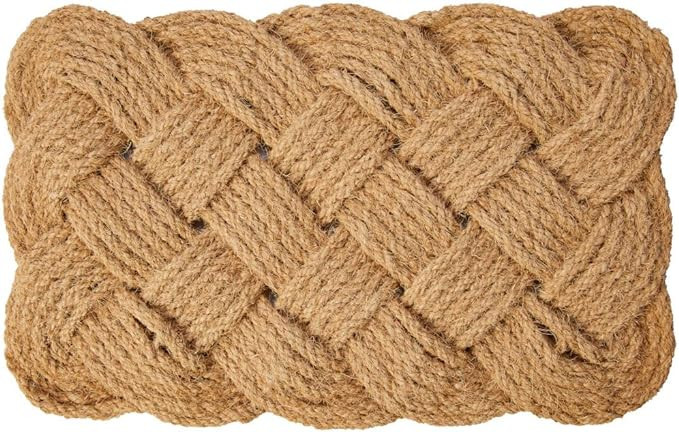 Entryways Knot-Ical , Hand-Stenciled, All-Natural Coconut Fiber Coir Doormat 18" X 30" x .75" | Amazon (US)